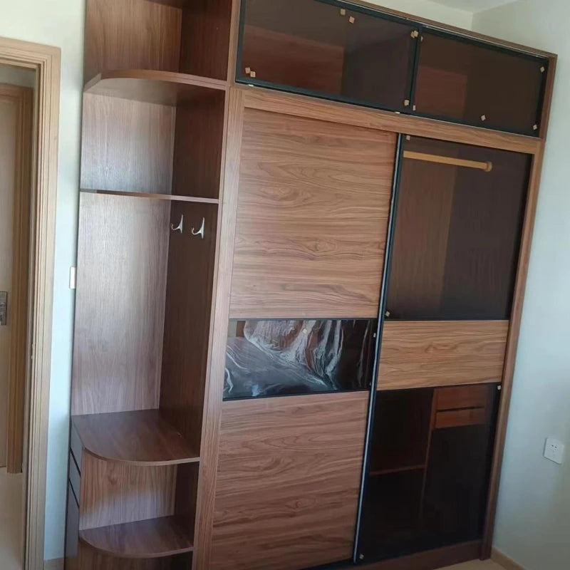 Storage Hanging Wardrobe Clothes Dressing Perfume Wooden Wardrobe Organization Clothing Ropero Para Gurdar Ropahome Furniture