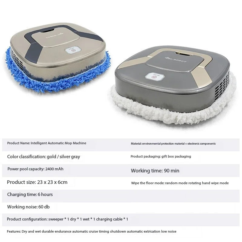 Smart Floor Cleaning Aspirator OEM mini Rechargeable household dry erase wet mopping all-in-one machine Mop Vacuum Cleaner