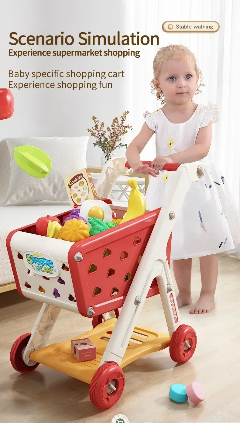 Children's toys, playing house, kitchen toys, boys' and girls' shopping toys, baby and toddler shopping toy sets