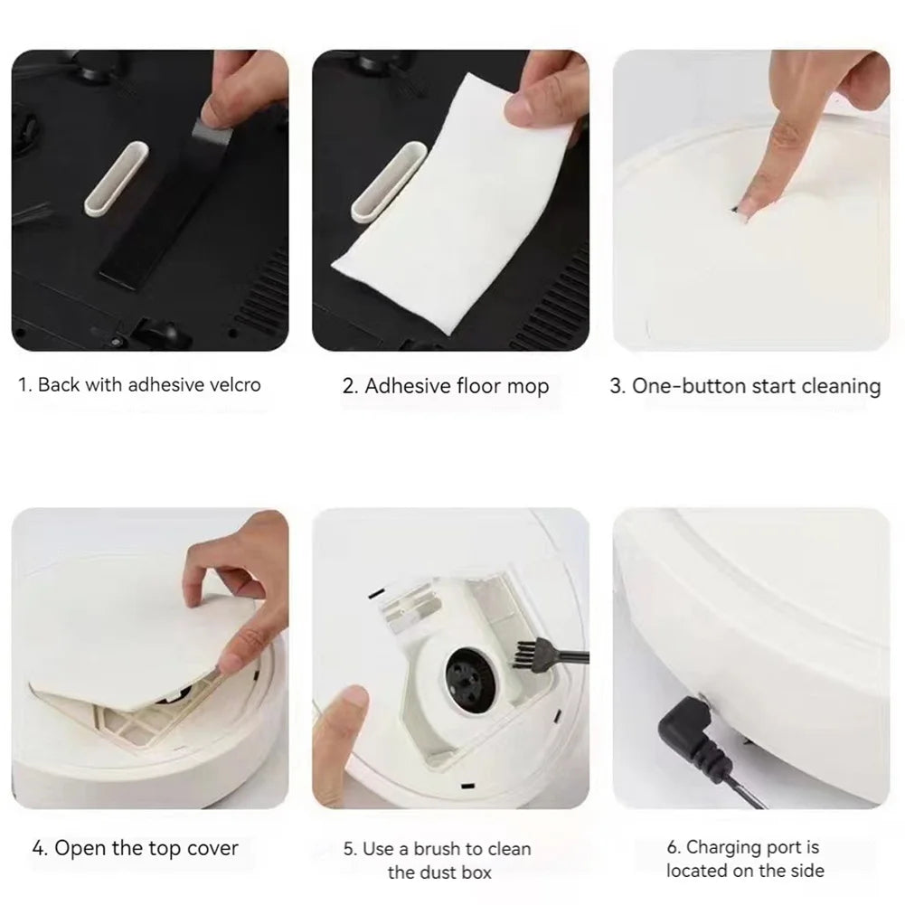 Smart Sweeping Robot Vacuum Cleaner Mopping 3 In 1 Automatic Cleaning Suction Power Mopping Sweeping Machine for Home Appliance