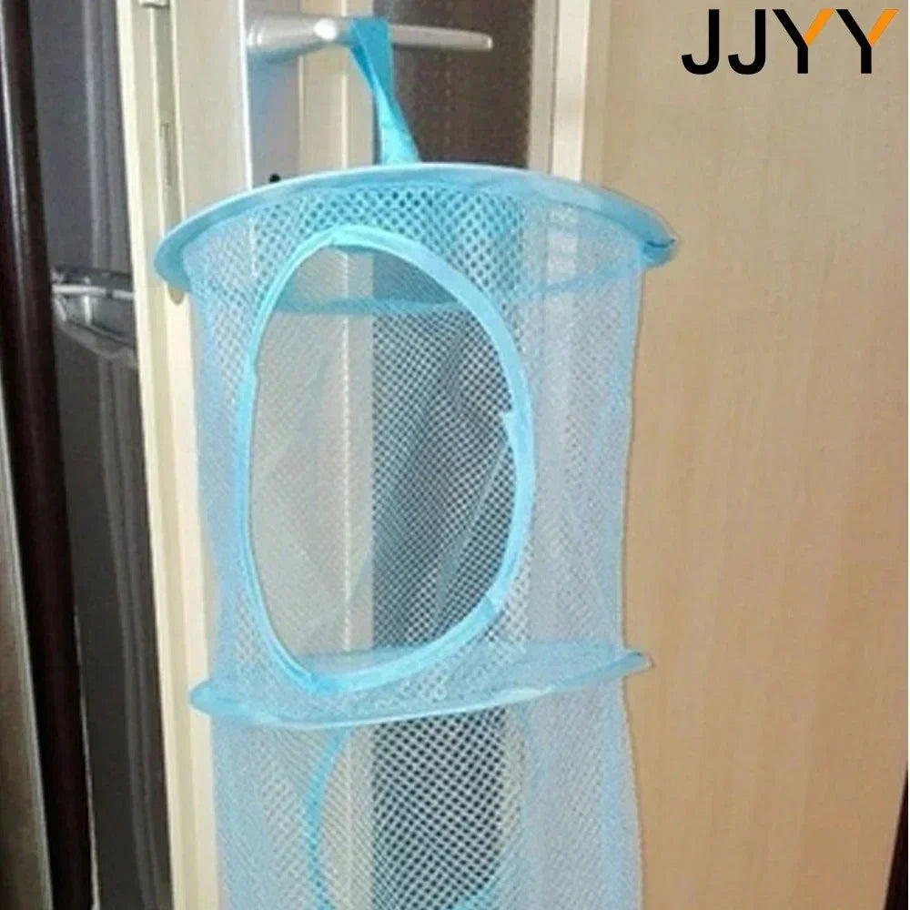 Cylindrical Multi Layer Hanging Wall Storage Organizer Toy Clothes Bag for Home Organization