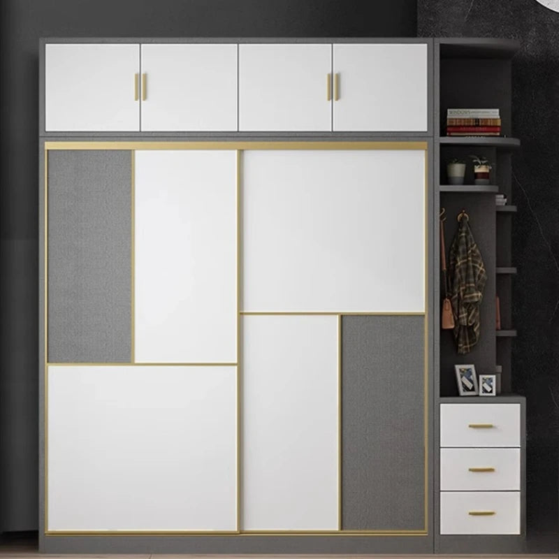 European Home Wardrobe Storage Organizer Bedroom Multifunction Wardrobe Apartment Organization Szafki Do Salonu Furniture