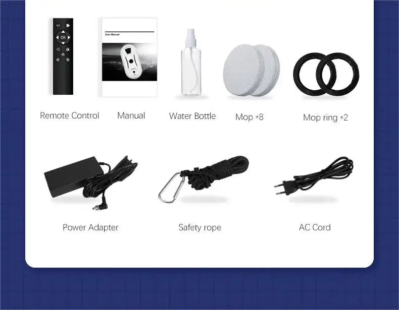 Smart Window Cleaning Robot Electric Intelligent Glass limpiacristales Robot Vacuum Cleaner for Window Remote Control for Home