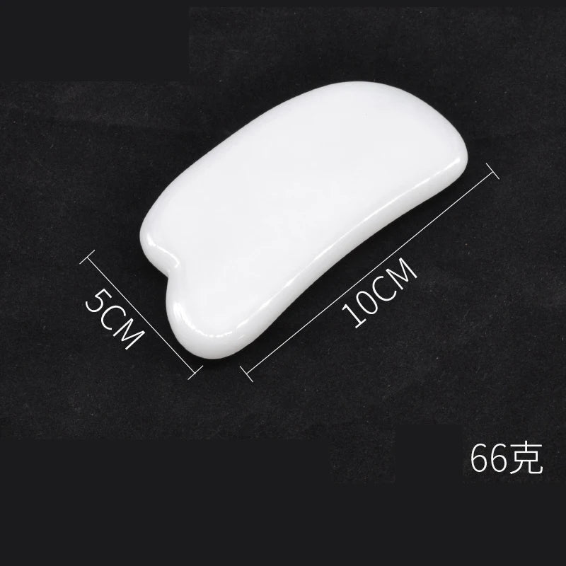 Natural White Jade Gua Sha Board Jade Stone Scraping Massager Gouache Scraper Facial Lift SPA Acupuncture Skin Care Tools