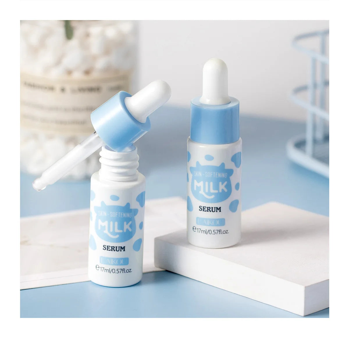 Milk Facial Serum for Face Skincare Moisturizing Hydrating Facial Essence Beauty Face Serum Cream Skin Care Products 17ml