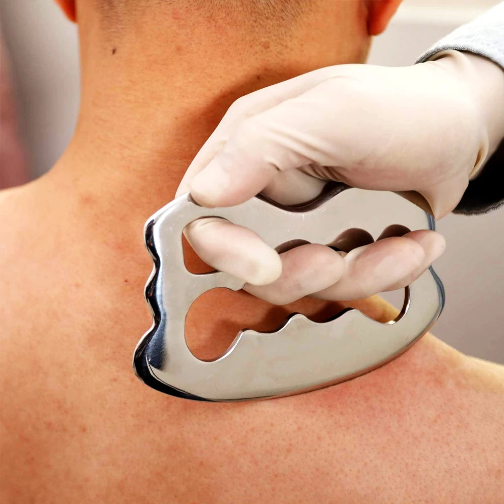 8Pcs/Set Stainless Steel Gua Sha Scraping Massage Tool Set IASTM Tools Great Soft Tissue Mobilization Tool for Home