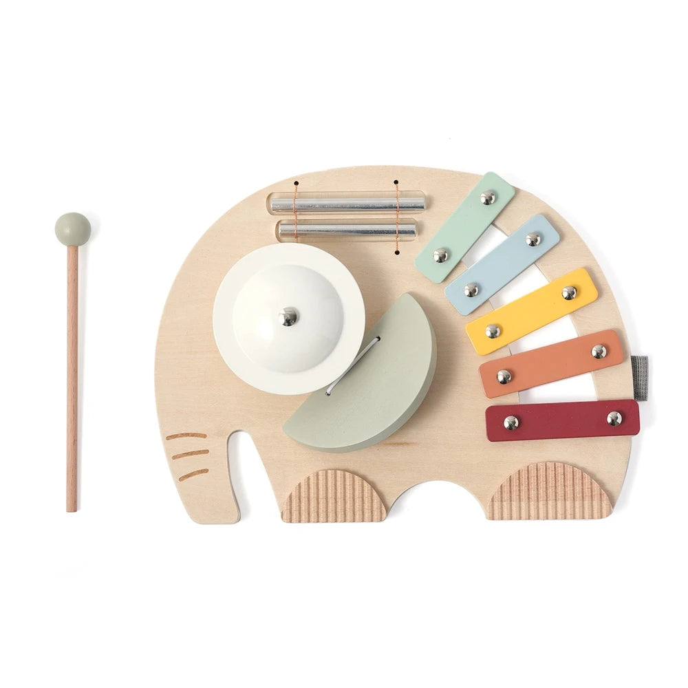 Wooden Instruments Baby Toys Educational Toys Elephant Xylophone Children's Musical Toys Newborn Birthday Gifts Music Table Toys