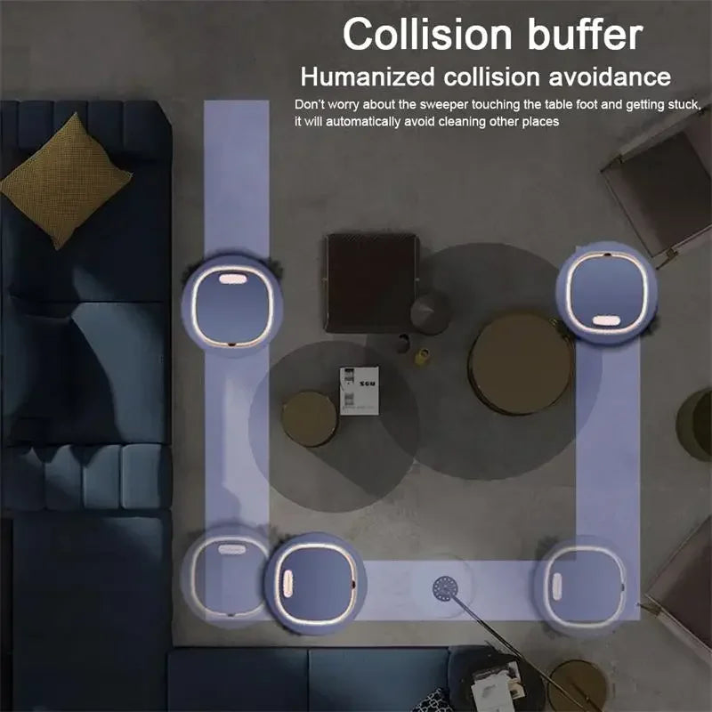 Smart Sweeping Robot Mini Silent Vacuum Cleaner Sweep Mop Brush Three-in-one Multi-function Intelligent Cleaning Machine