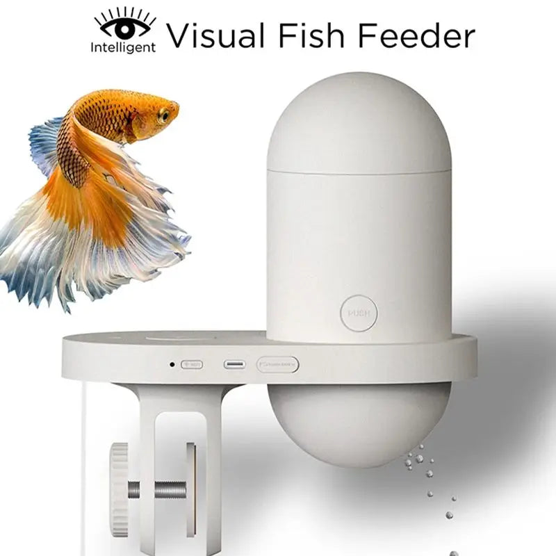 New Aquarium Fish Feeder  2K High-definition Camera  With WiFi Wireless application and Timed Feeders for Automatic Fish Feeder