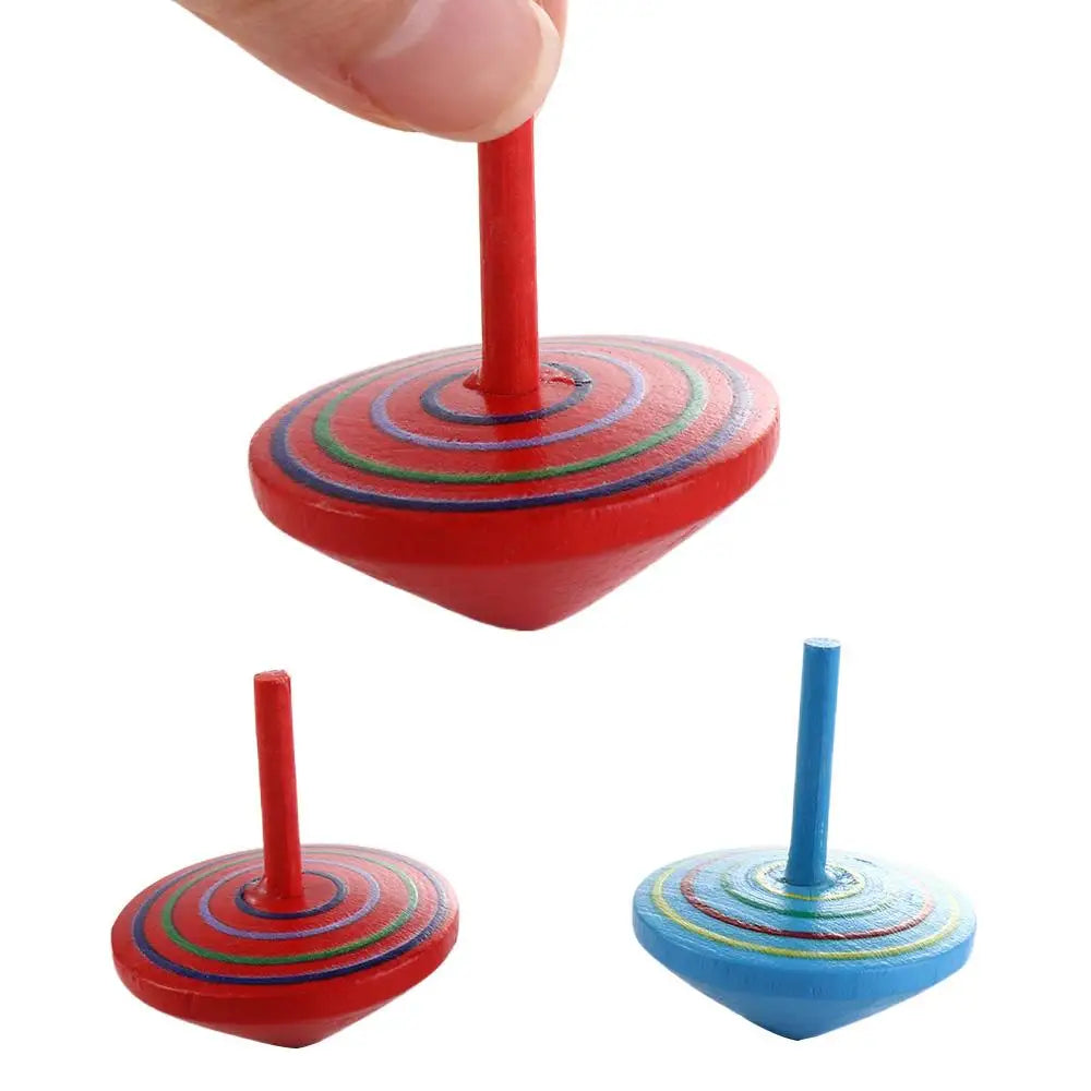 Toys Educational Game Peg-Top Spinning Top Wooden Rotate Gyro Desktop Spinning Top Woode Spinning Top Toy Wooden Gyro Toys