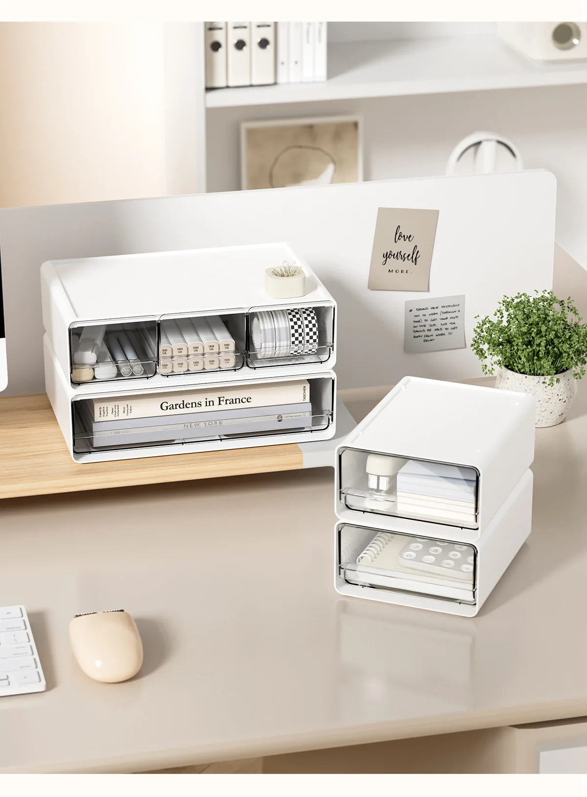 Simple Der Sle Desktop Organizer Cosmetic Storage Cabinet Office Document Storage Box Multi ids Space Saver