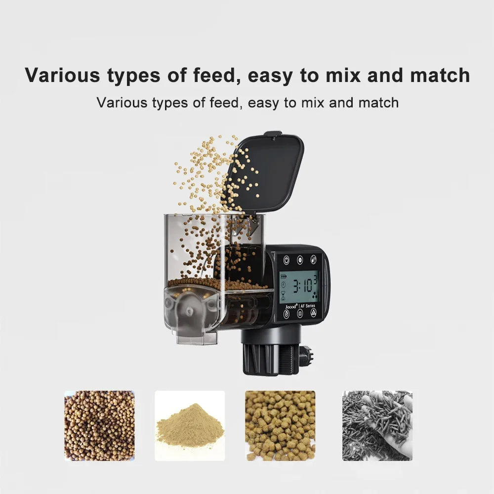 Smart Automatic Fish Feeder Turtle Feeder Timing Quantitative Feeding Suitable Aquarium Fish Tank Accessories Bet Fish Goldfish