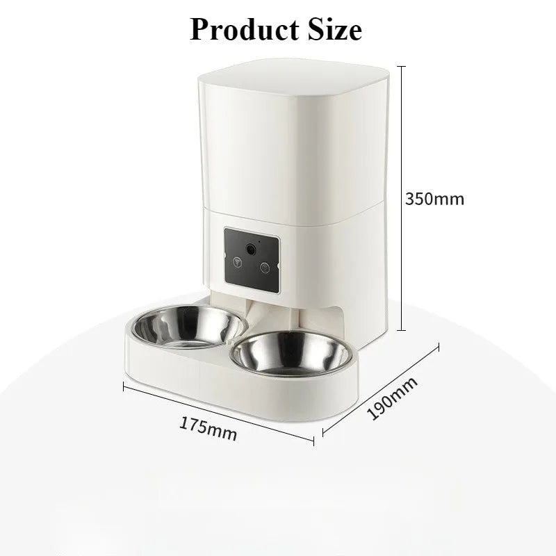 6L Smart Pet Feeder Automatic Cat Feeder Dog Slow Food Machine With Timed Quantitative Automatic Cat Food Dispenser Cat Dog Bowl
