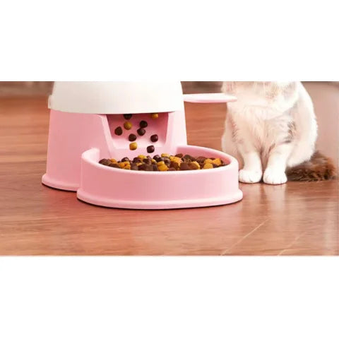 Automatic Smart Pet Feeder，Foot Pedal Operation - Free Automatic Dispenser for Cats and Dogs，Foot activated feeding system for k