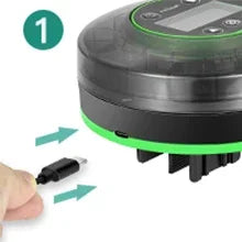 Automatic Fish Feeder for Aquarium, Automatic Food Dispenser with Timer, Rechargeable Timer Feeder, with USB Cable, LCD Display