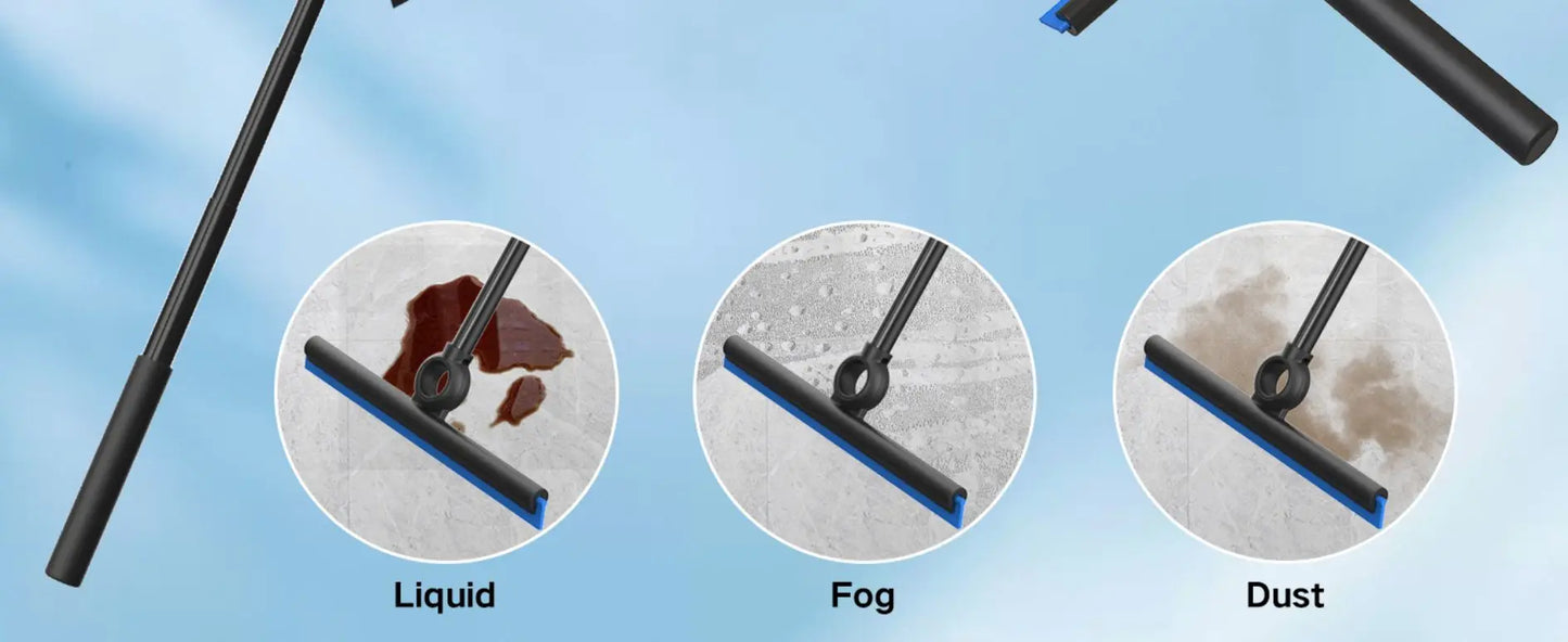 EHOMGUI Shower Squeegee for Glass Door Wiper Scraper Cleaner with Telescopic Handle Bathroom Mirror Wiper Scraper Glass Cleaning