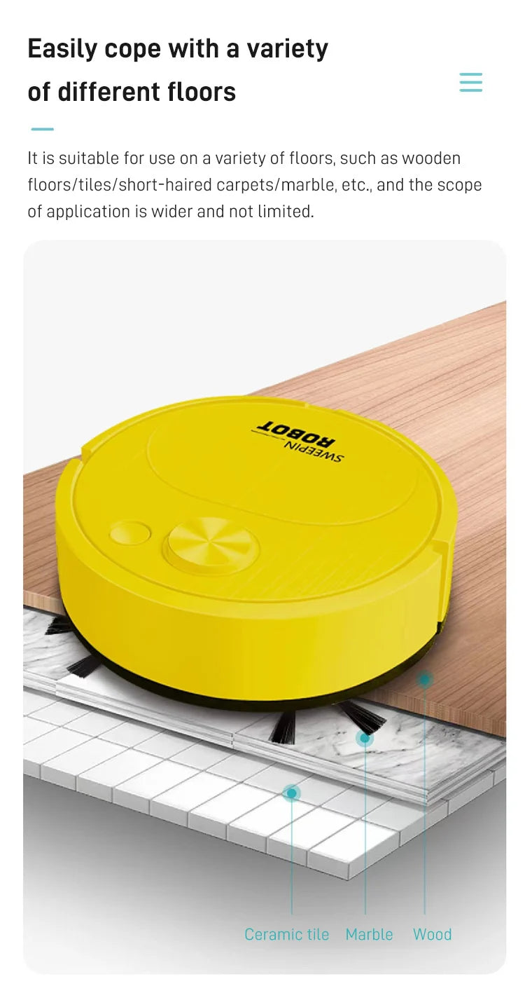 Home Smart Mini Vacuum Cleaner Usb Charging Automatic Smart Sweeping Robot Cleaning Machine