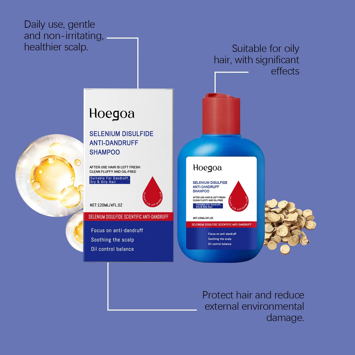 Selenium Sulfide Hair Cleanser: Deep Cleanse, Alleviates Scalp Pruritus, Controls Oil & Eliminates Dandruff Without Irritation