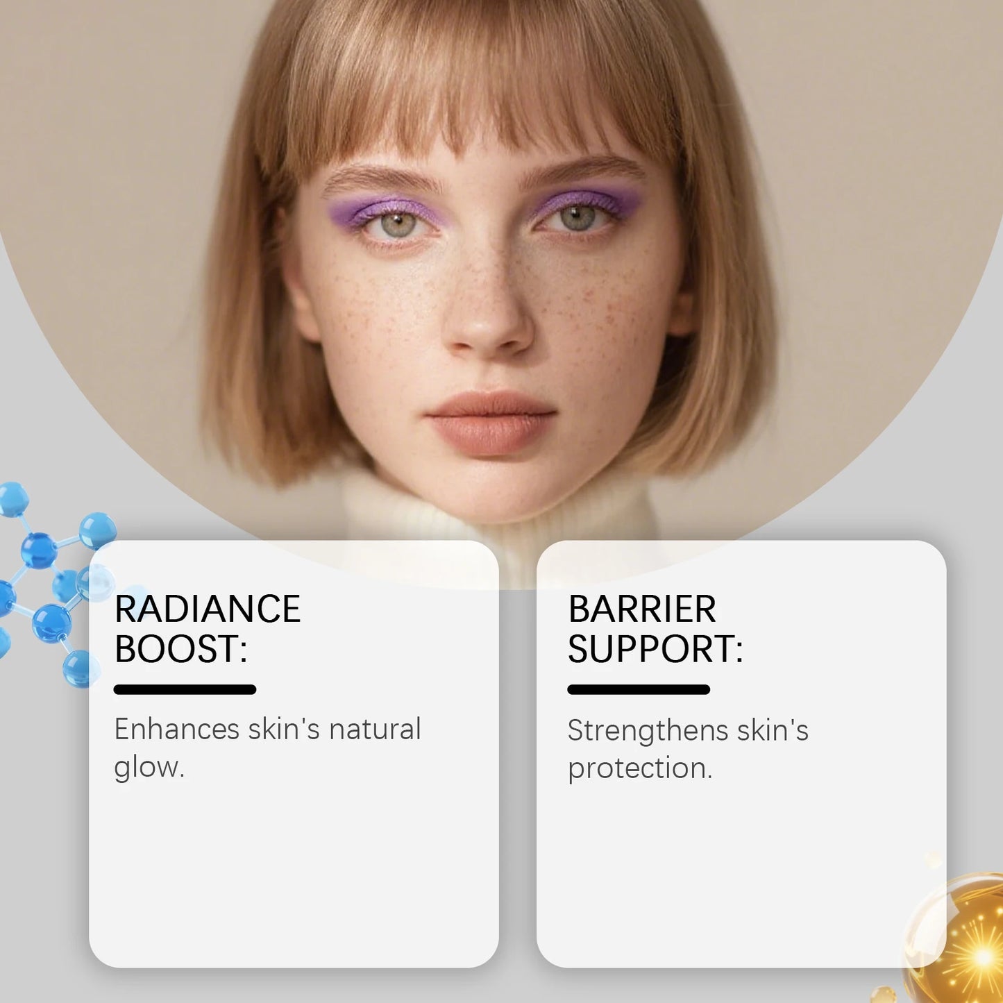 Moisturizing & Brightening Serum - Nourishes Facial Skin, Boosts Elasticity, Refines Texture & Leaves Skin Smooth