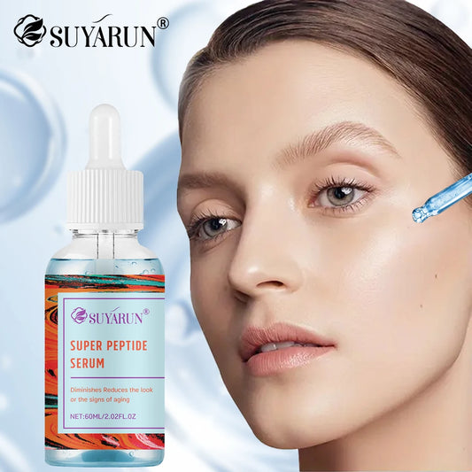 SUYARUN Super Peptide Blue Serum - Advanced Anti-Aging & Firming | Brightening & Elasticity Boost | Intensive Repair Serum.