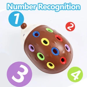 Sensory Hedgehog Toys Toddler Montessori Fine Motor Toys Baby Preschooler Educational Sensory Travel Toys for Age 1 2 3 4 Year