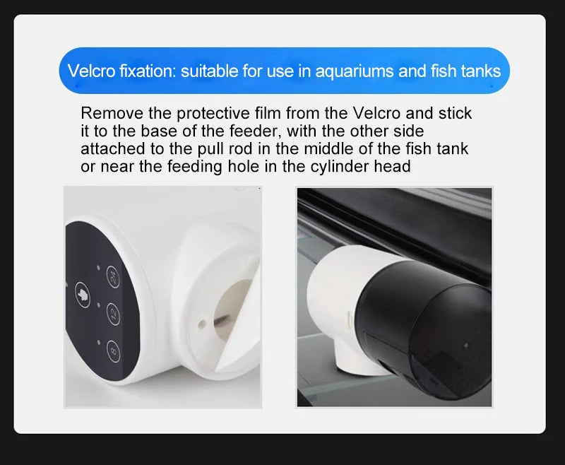 Automatic Aquarium Feeder Intelligent Timing Feeder Fish Tank Gold Fish Feeder Large Capacity Turtle Smart LCD Display Dispenser