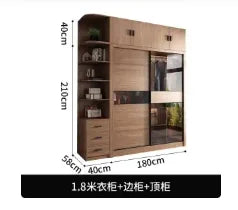 Storage Hanging Wardrobe Clothes Dressing Perfume Wooden Wardrobe Organization Clothing Ropero Para Gurdar Ropahome Furniture