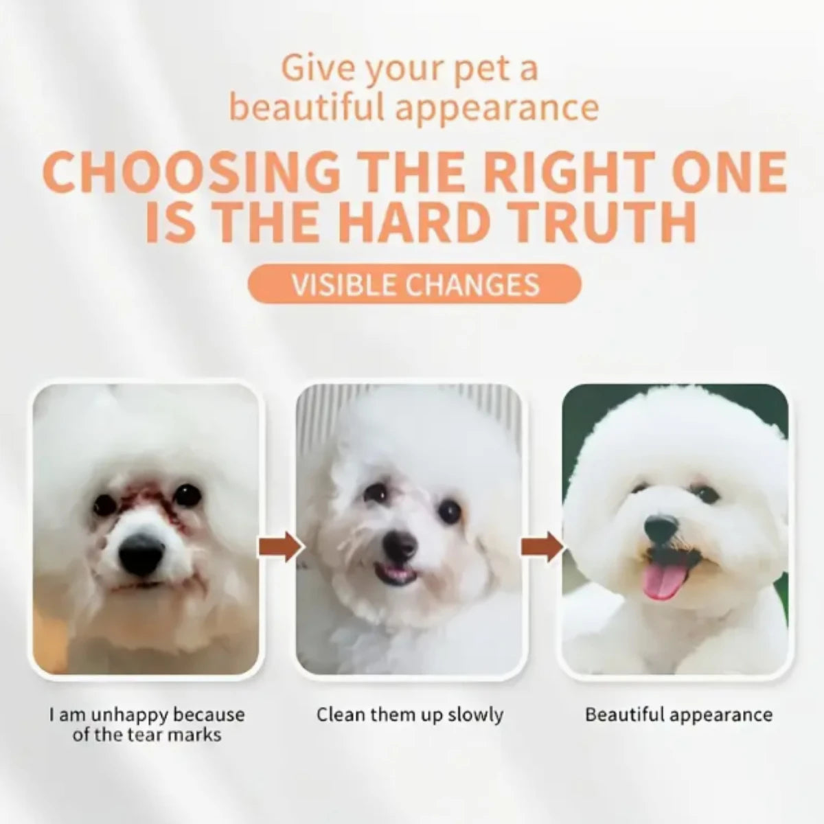 3pcs pet grooming kit, three-in-one scissors, comb and brush set | efficient dog tear stain cleaning and hair trimming tool