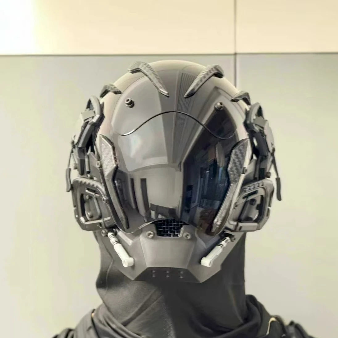 Cyberpunk mask Cosplay mask Halloween party gifts personalized role-playing mask with anti-fog lenses