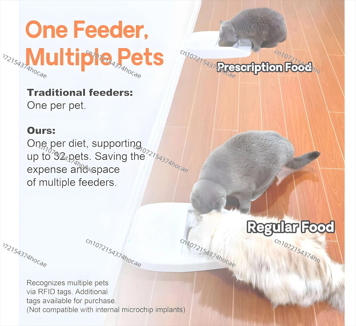 NEW Smart RFID Pet Feeder Bowl For Cats Dog And Multi Pets Homes Intelligent Automatic Timed Cat Food Dispenser