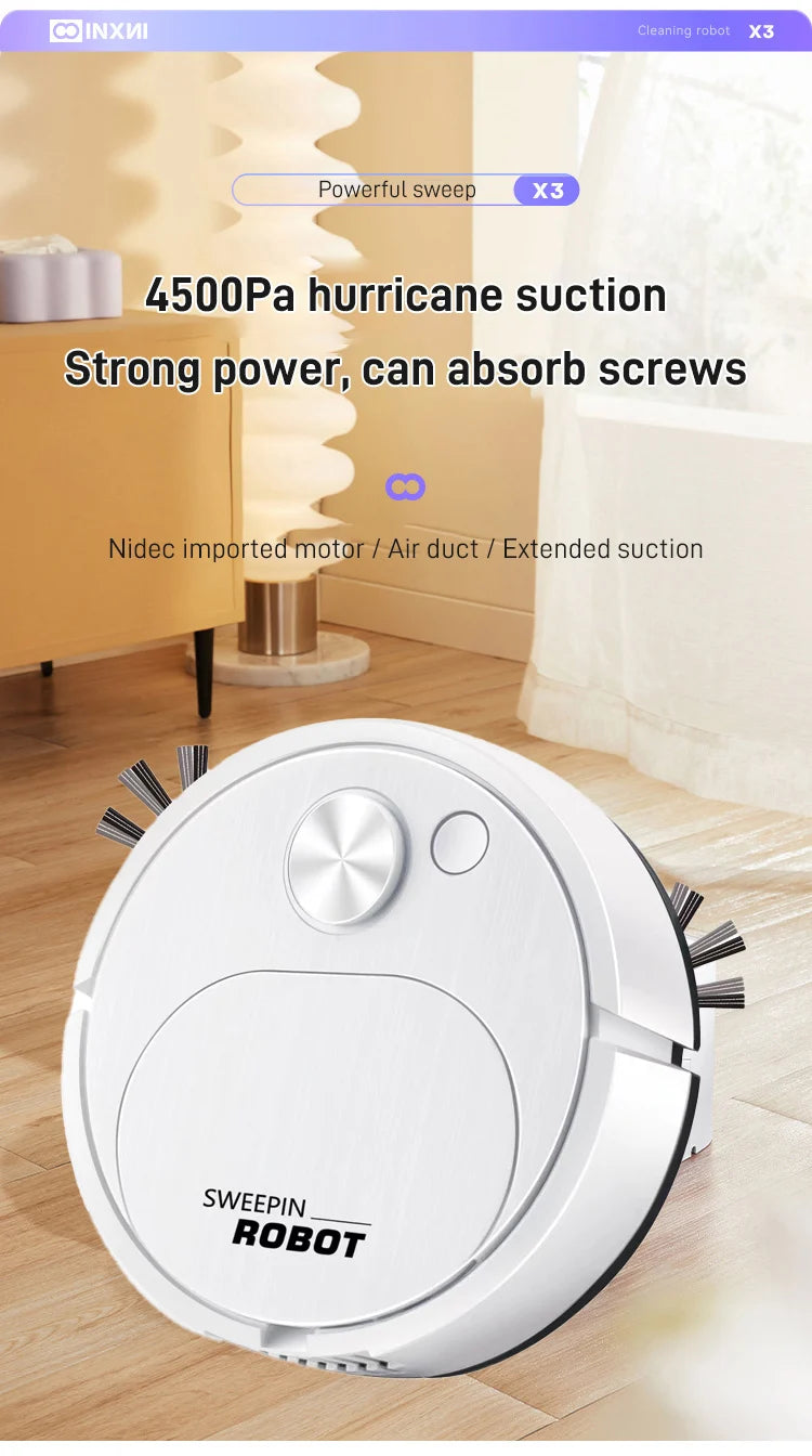 Home Smart Mini Vacuum Cleaner Usb Charging Automatic Smart Sweeping Robot Cleaning Machine