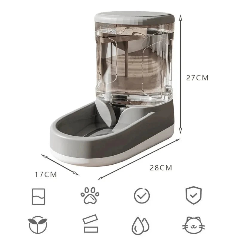 ￥Auto Smart Feeder with Water Dispenser｜6L Dual Tanks, Chew-Proof ABS Case, APP Control & Low-Food Alert (Durable Home Solution)