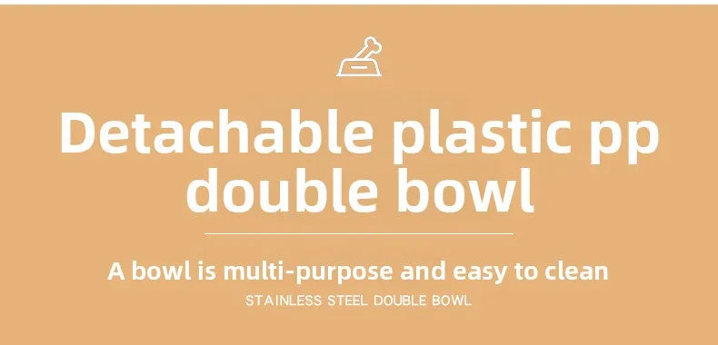 Pet feeding bowl cloud-shaped three bowls of food, snacks, water integrated feeder