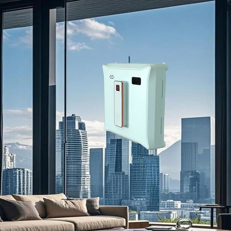 Window vacuum cleaner, spray water model, laser sensor, smart home glass wall dual-purpose cleaning (dry and wet), APP & remote