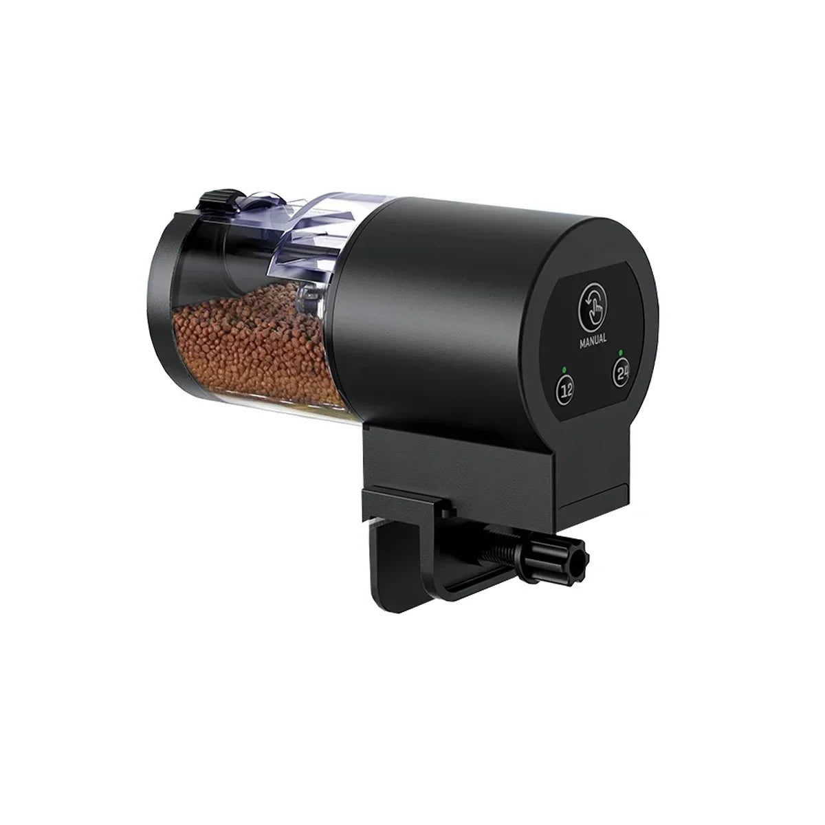 Automatic Fish Feeder 100ml/3.38oz, Smart Timer Auto Fish Food Dispenser with Battery, Easy Install for Aquarium Fish Tank