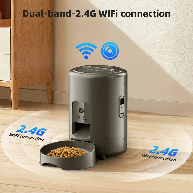 2L Smart Dog Automatic Feeder Wifi Video Capability Timer Dogs Automatic Feeders with Camera Cat Feeders Cheap Pet Supplies
