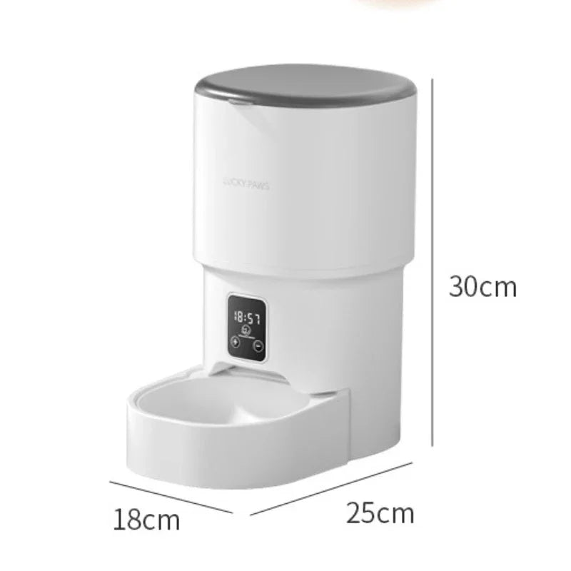 Pet Smart Cats Automatic Feeder Sealed Against Moisture Timer Quantitative Remote Cat Feeders 4l Capacity Pet Products