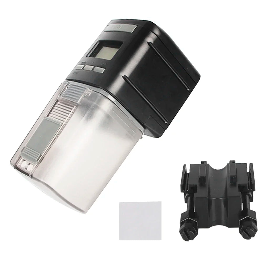 Automatic Fish Feeder Smart Fish Food Dispensers with LCD Indicates Aquarium Timer Smart Aquarium Feeder Power Saving