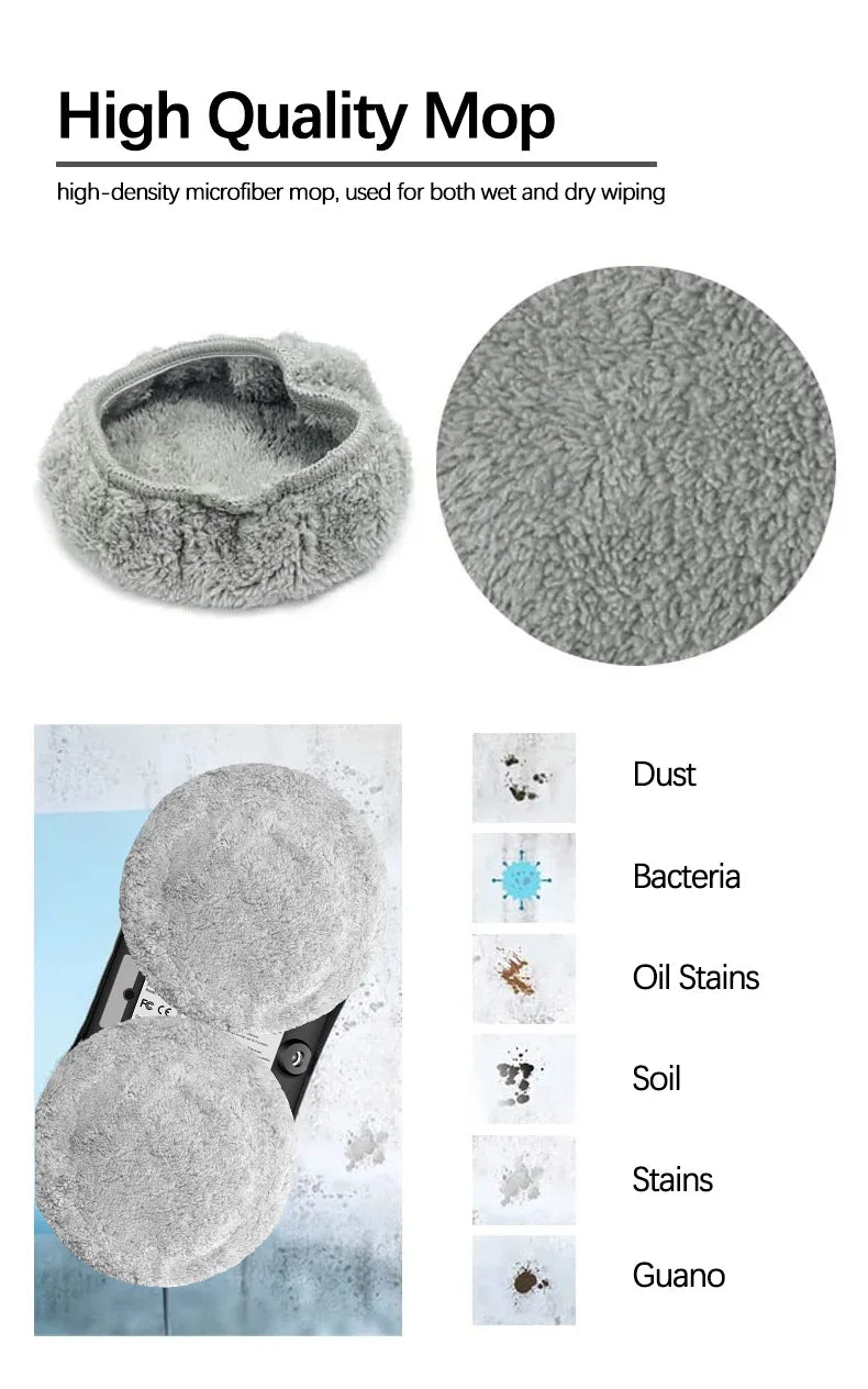 Window Vacuum Cleaning Robot Smart Window Glass Washer Electric Glass Limpiacristale Remote Control Automatic Window Cleaner