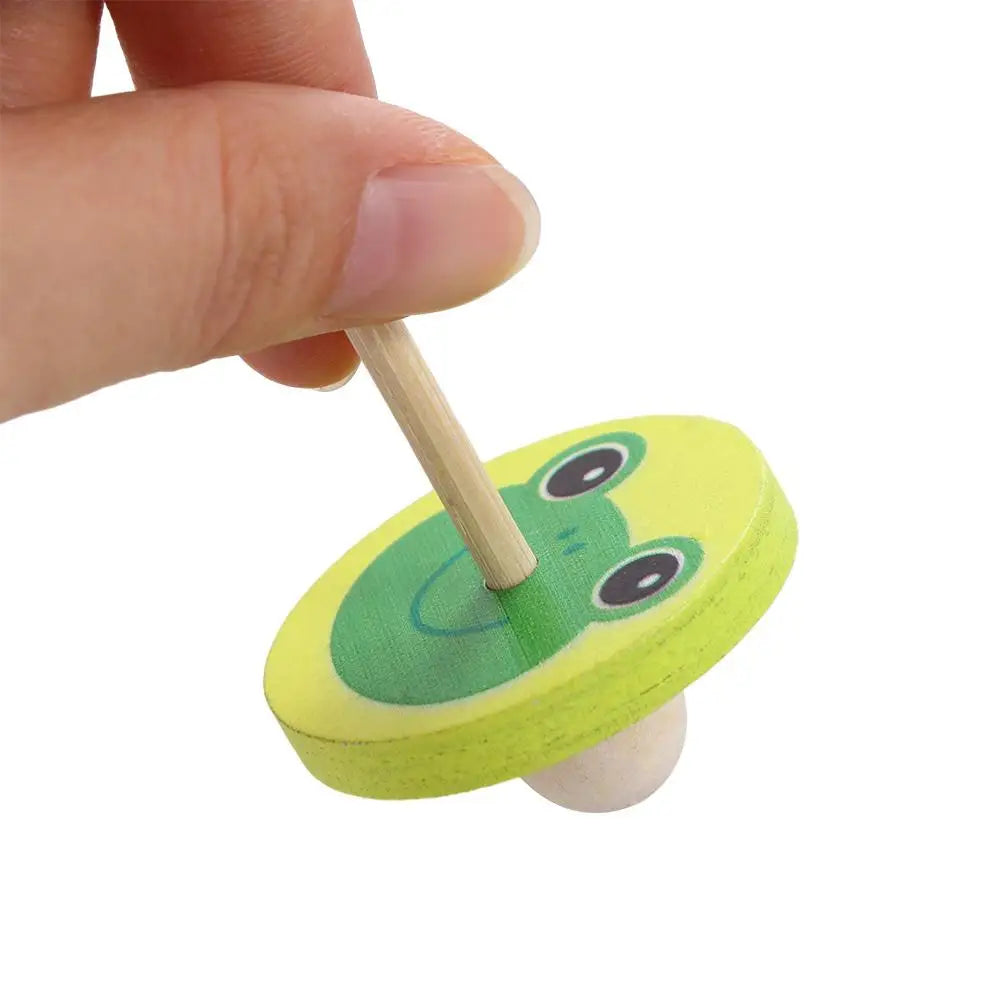 Toys Educational Game Peg-Top Spinning Top Wooden Rotate Gyro Desktop Spinning Top Woode Spinning Top Toy Wooden Gyro Toys