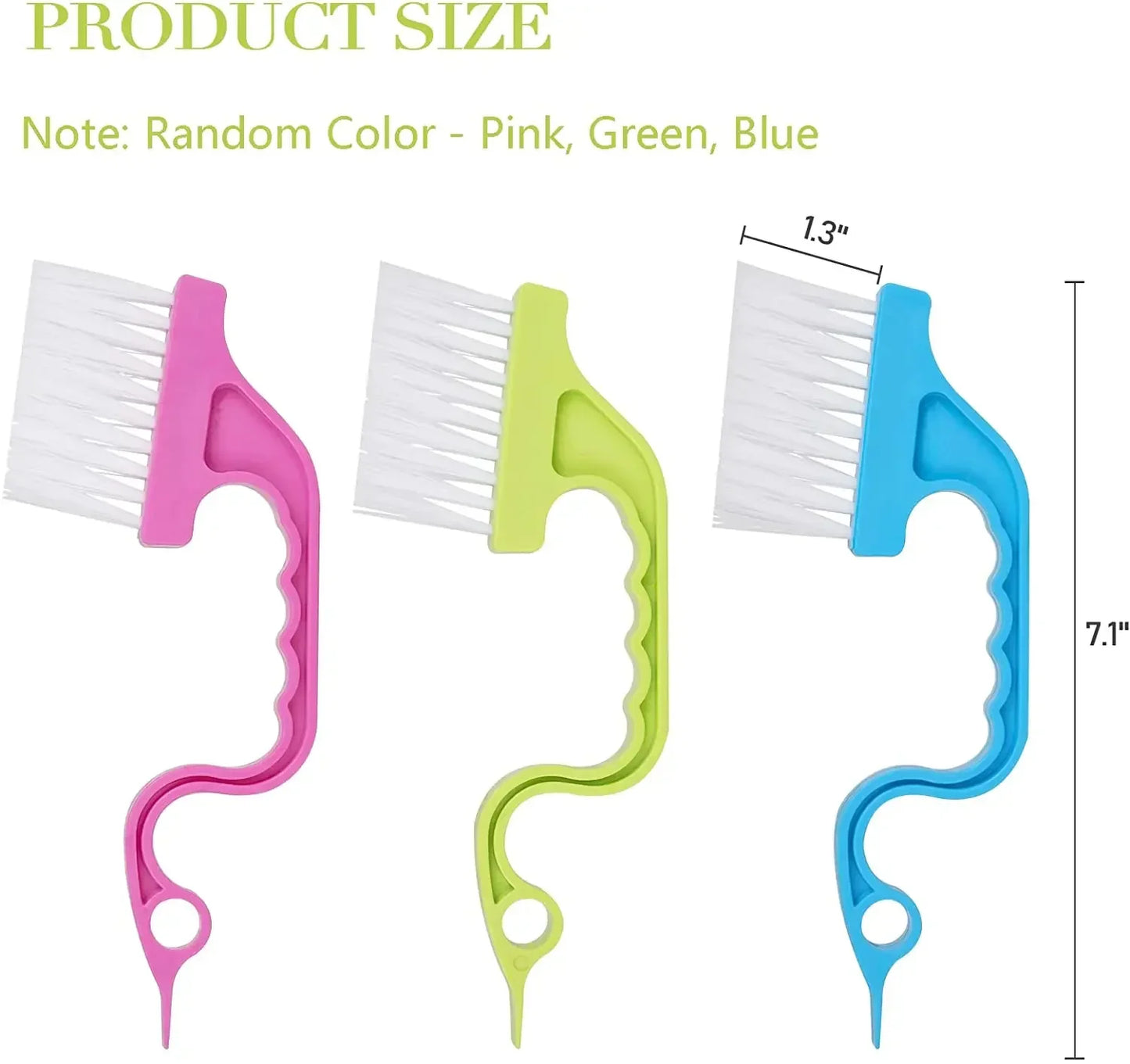 2-in-1 Windows Gap Cleaning Brush & Flat Shovel, Household Cleaning Tool for Kitchen, Bathroom, Toilet