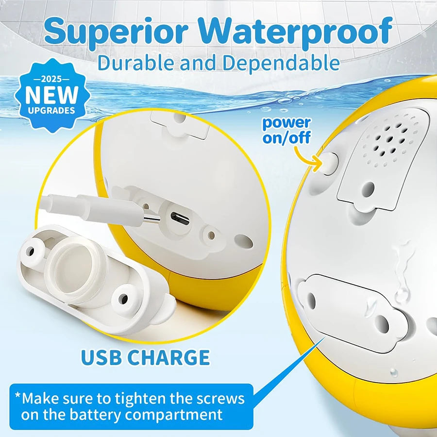 Baby Bath Toys, Light Up Whale Sprinkler Bath Toys for Kids , Pool Water Toys for Toddlers Bathtub Fountain Toys Water Toys