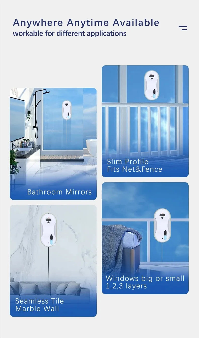 New-Mi Window Cleaner Robot Cleaning Products for Home Appliance Glass Electric Window Cleaner Smart Robot