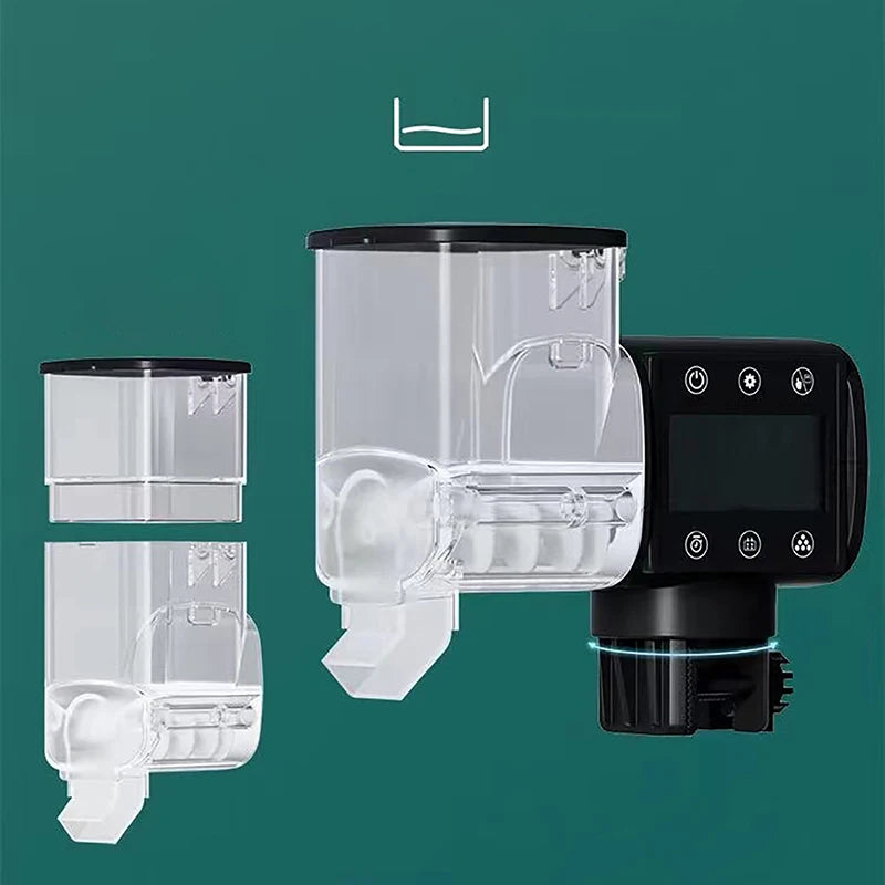 Aquarium Fish Tank Feeder Intelligent Automatic Feeder Digital Timing Wifi Wireless Remote Control Fish Feeding
