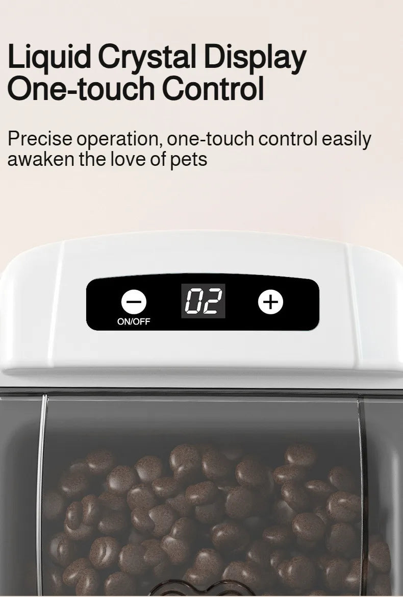 Pet Smart Sensor Feeder Automatic Sensor Open Lid Feeding Machine Cat Food Moistureproof Neck Care Smart Feeder for Small Dog