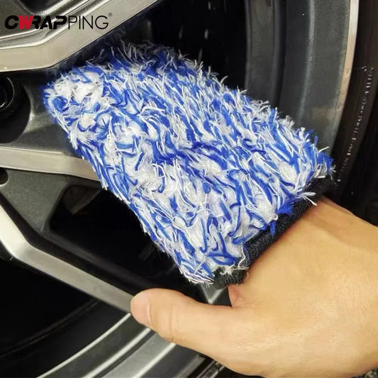 Cleaning Tools Car Wash Gloves Auto Microfiber Wheel Beauty Anti-Scratch Thickened Water-Absorbent Gloves 1pcs Auto Gadgets