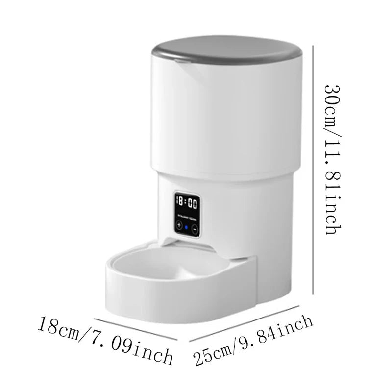 WiFi Automatic Cat Feeder 4L 2.4G Timed Multiple Auto Smart Dog Electric Self Feeding Remote Control Dry Food Basic Dispenser