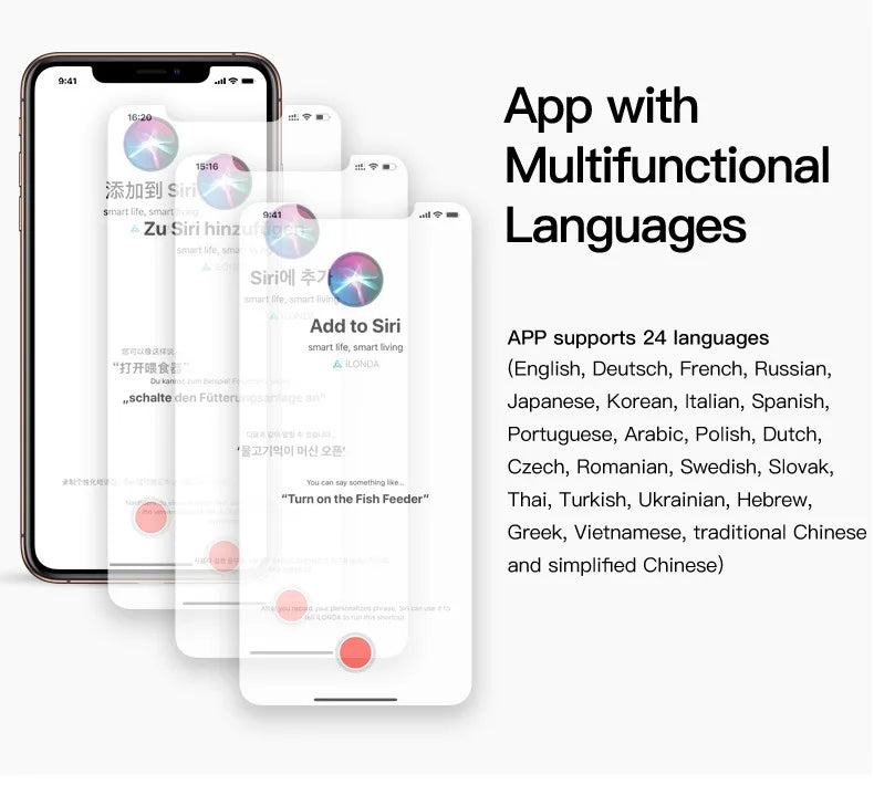 Automatic Aquarium Fish Tank Feeder Timing/Wifi Wireless Smart Phone App Intelligent Speaker Voice Remote Control Fish Feeding