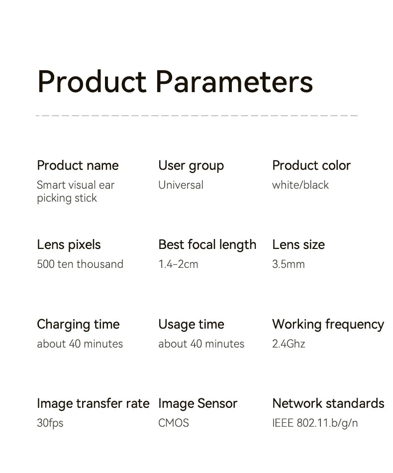 Smart ear cleaner with wireless camera and LED light offers high-precision ear wax removal as a wireless otoscope cleaning kit