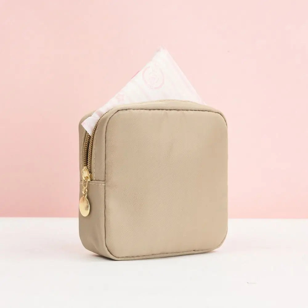 Fashion Multicolor Sanitary Pad Bags Home Organization Portable Pad Pouch Makeup Bags